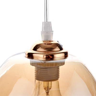 Люстра 7139/1 1х40W E27 золото 18х18х90 см - фото 2037779