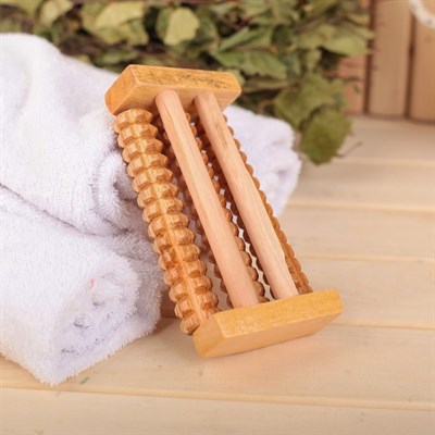 Набор банный, 7 предметов: 3 мочалки, повязка на голову, расчёска, массажёр, пемза, цвет МИКС - фото 2060997