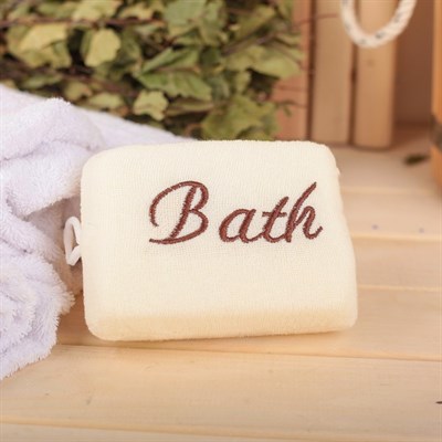 Набор банный, 7 предметов: 3 мочалки, повязка на голову, расчёска, массажёр, пемза, цвет МИКС - фото 2060998