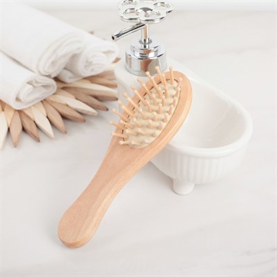 Набор банный, 7 предметов: 4 мочалки, расчёска, пемза, массажёр, цвет МИКС - фото 2061029