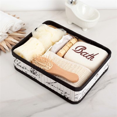 Набор банный, 7 предметов: 4 мочалки, расчёска, пемза, массажёр, цвет МИКС - фото 2061033