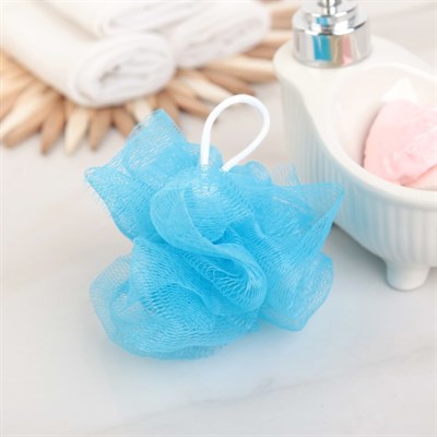 Набор банный 4 предмета: 3 мочалки, шапочка для душа, цвет МИКС - фото 2061062