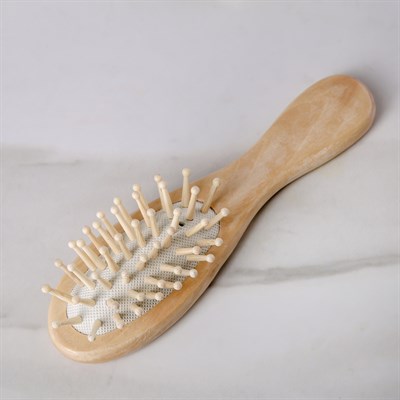 Набор банный, 6 предметов: 3 мочалки, полотенце, пемза, расчёска, цвет МИКС - фото 2061093