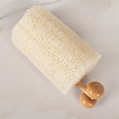 Набор банный, 4 предмета: 2 мочалки, пемза, массажёр, расчёска - фото 2061192