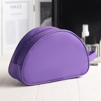 Косметичка ПВХ, отдел на молнии, цвет фиолетовый - фото 2061298