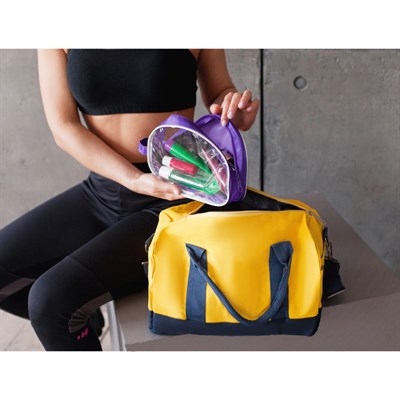 Косметичка ПВХ, отдел на молнии, цвет фиолетовый - фото 2061300