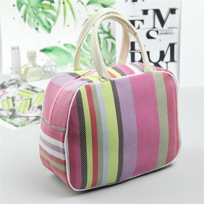 Косметичка банная, отдел на молнии, 2 ручки, цвет розовый - фото 2061360