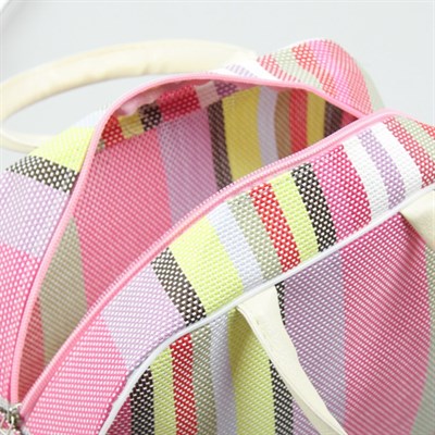 Косметичка банная, отдел на молнии, 2 ручки, цвет розовый - фото 2061361