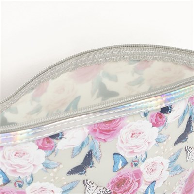 Косметичка, отдел на молнии, с ручкой, цвет бежевый - фото 2061453