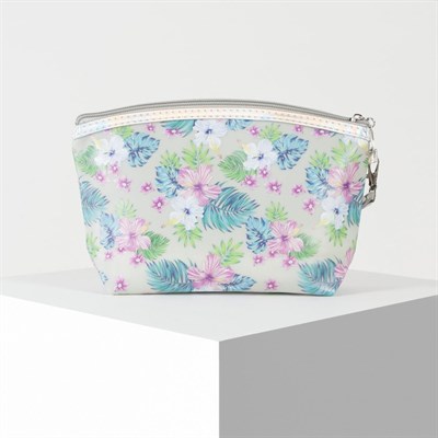 Косметичка, отдел на молнии, с ручкой, цвет бежевый - фото 2061455