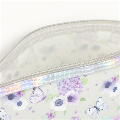 Косметичка, отдел на молнии, с ручкой, цвет бежевый - фото 2061459