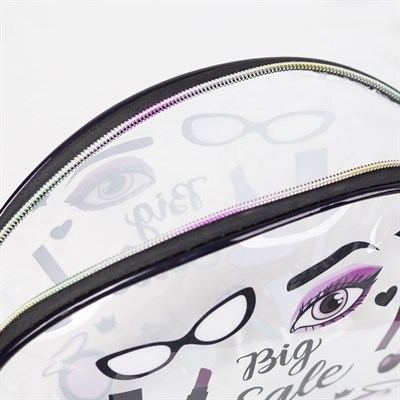 Косметичка ПВХ, отдел на молнии, цвет прозрачный - фото 2061468