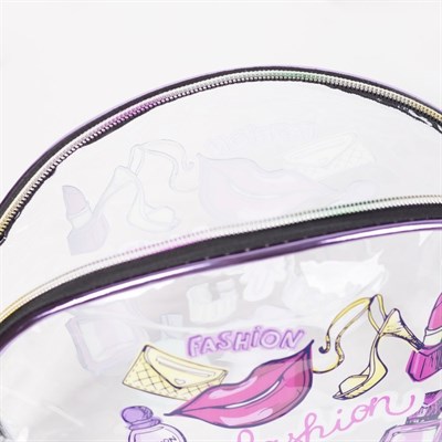 Косметичка ПВХ, отдел на молнии, цвет прозрачный - фото 2061471