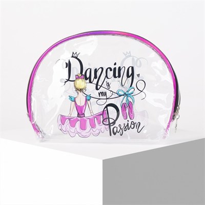 Косметичка ПВХ, отдел на молнии, цвет прозрачный - фото 2061473