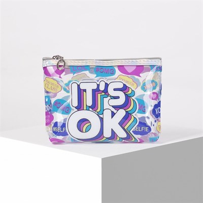 Косметичка ПВХ, отдел на молнии, цвет прозрачный - фото 2061479