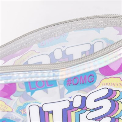 Косметичка ПВХ, отдел на молнии, цвет прозрачный - фото 2061480