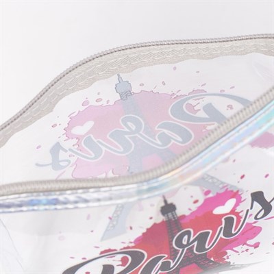 Косметичка ПВХ, отдел на молнии, цвет прозрачный - фото 2061486