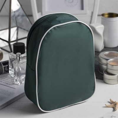 Косметичка ПВХ, отдел на молнии, цвет зелёный - фото 2061504