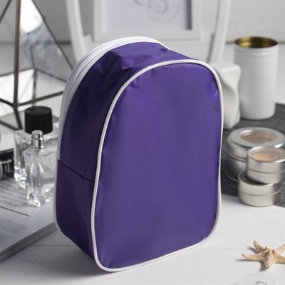 Косметичка ПВХ, отдел на молнии, цвет фиолетовый - фото 2061513