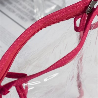 Косметичка ПВХ, отдел на молнии, цвет красный - фото 2061566