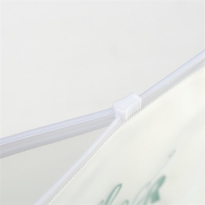 Косметичка для купальника, отдел на молнии, цвет белый / голубой - фото 2061670