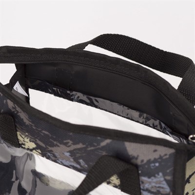 Косметичка ПВХ, отдел на молнии, цвет чёрный - фото 2061763