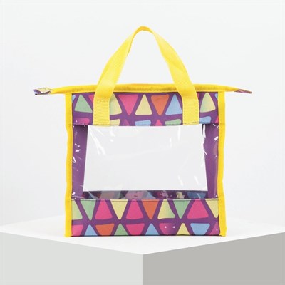 Косметичка ПВХ, отдел на молнии, цвет жёлтый - фото 2061773