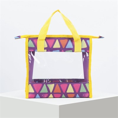 Косметичка ПВХ, отдел на молнии, цвет жёлтый - фото 2061774