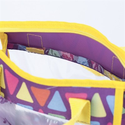 Косметичка ПВХ, отдел на молнии, цвет жёлтый - фото 2061775