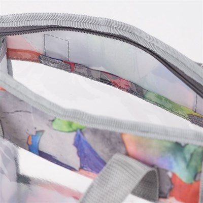 Косметичка ПВХ, отдел на молнии, цвет серый - фото 2061783