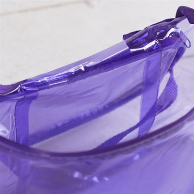 Косметичка-сумочка, отдел на молнии, с ручкой, цвет фиолетовый - фото 2061916