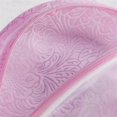 Косметичка ПВХ, отдел на молнии, цвет розовый - фото 2061931