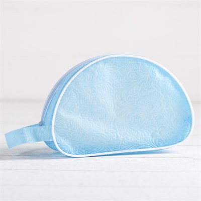 Косметичка ПВХ, отдел на молнии, цвет голубой - фото 2061933