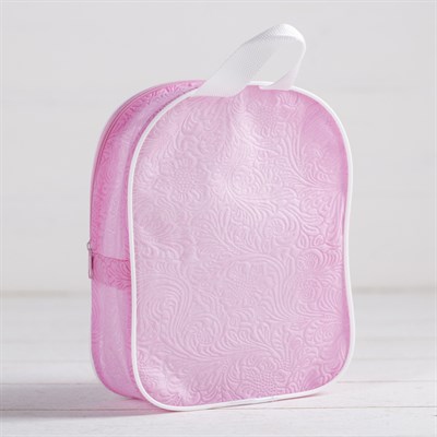 Косметичка ПВХ, отдел на молнии, цвет розовый - фото 2061942