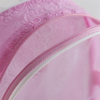 Косметичка ПВХ, отдел на молнии, цвет розовый - фото 2061943