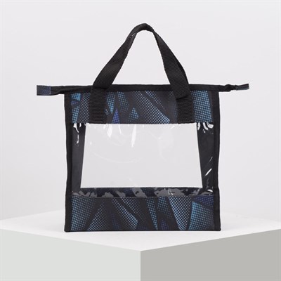 Косметичка ПВХ, отдел на молнии, цвет чёрный - фото 2061974