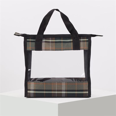 Косметичка ПВХ, отдел на молнии, цвет чёрный - фото 2061977