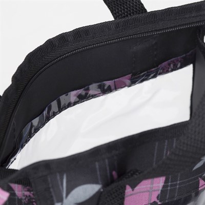 Косметичка ПВХ, отдел на молнии, цвет чёрный - фото 2062062