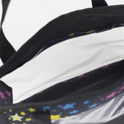 Косметичка ПВХ, отдел на молнии, 2 ручки, цвет чёрный - фото 2062082