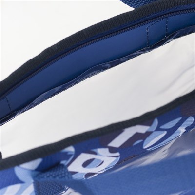 Косметичка ПВХ, отдел на молнии, 2 ручки, цвет синий - фото 2062106