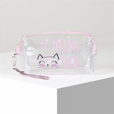 Косметичка ПВХ, отдел на молнии, прозрачная - фото 2062126