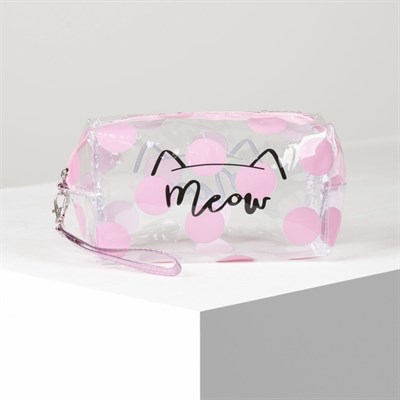 Косметичка ПВХ, отдел на молнии, прозрачная - фото 2062130