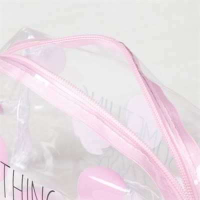 Косметичка ПВХ, отдел на молнии, прозрачная - фото 2062136