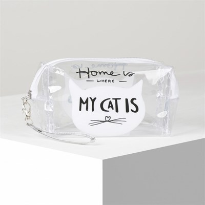 Косметичка ПВХ, отдел на молнии, прозрачная - фото 2062138