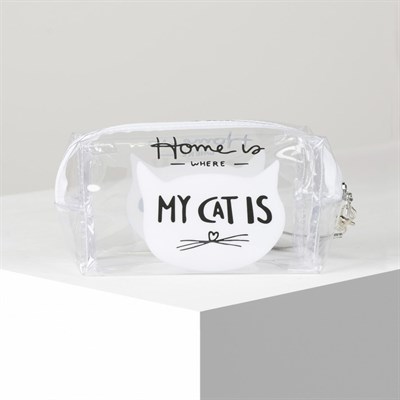 Косметичка ПВХ, отдел на молнии, прозрачная - фото 2062139