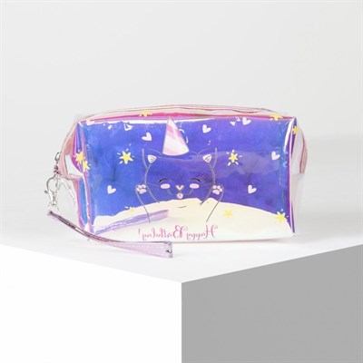 Косметичка ПВХ, отдел на молнии, цвет перламутр - фото 2062142