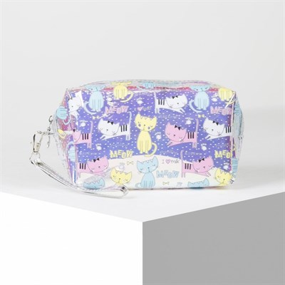 Косметичка ПВХ, отдел на молнии, цвет перламутр - фото 2062146