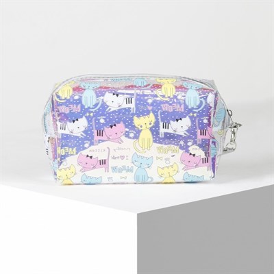 Косметичка ПВХ, отдел на молнии, цвет перламутр - фото 2062147