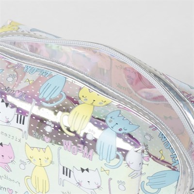 Косметичка ПВХ, отдел на молнии, цвет перламутр - фото 2062148