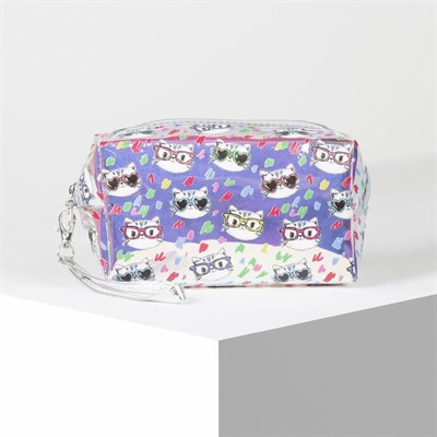 Косметичка ПВХ, отдел на молнии, цвет перламутр - фото 2062150